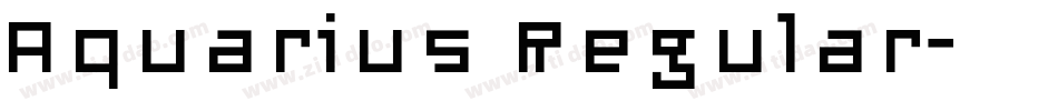 Aquarius Regular字体转换